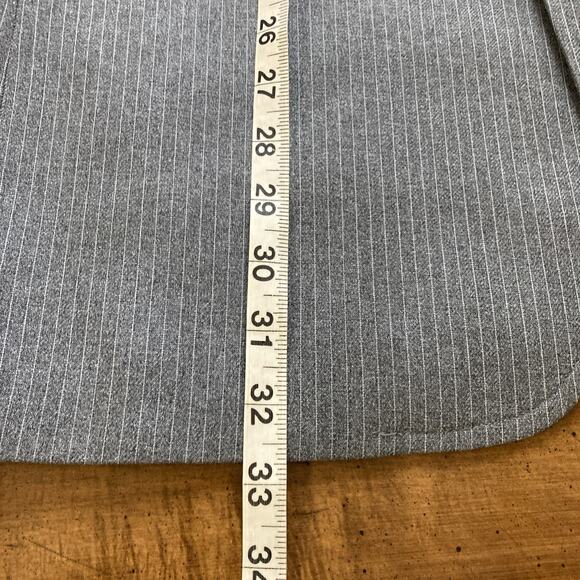 Levi's Action Mens Vtg Suit Sz 44L 36X30 Gray Pinstripe 70s Retro Single Vented - Picture 10 of 16